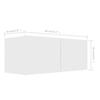 Vidaxl 7-Cz. TV Cabinet Set, White, Wood-Based Material