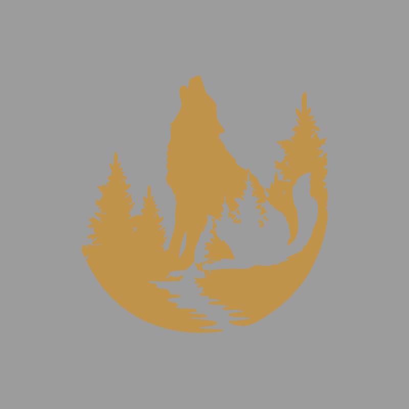 Tribu de la jungle loup hurlant stickers créatifs et drôles pour fans et amateurs de dessins animés, haute qualité pour voitures camions motos et ordinateurs portables M