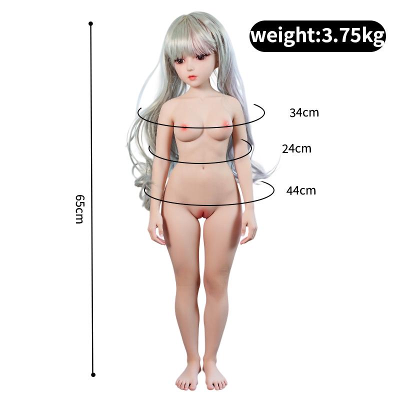 65cm Men's Mini Sex Doll Cosplay JK Japanese Style Anime Masturbation Cup Vagina Sex Adult Erotic Sex Toy