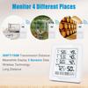 Multiple Room Wireless Thermometers Hygrometer 3 Sensors Indoor Outdoor Temperature Humidity Monitoring Display Alarm