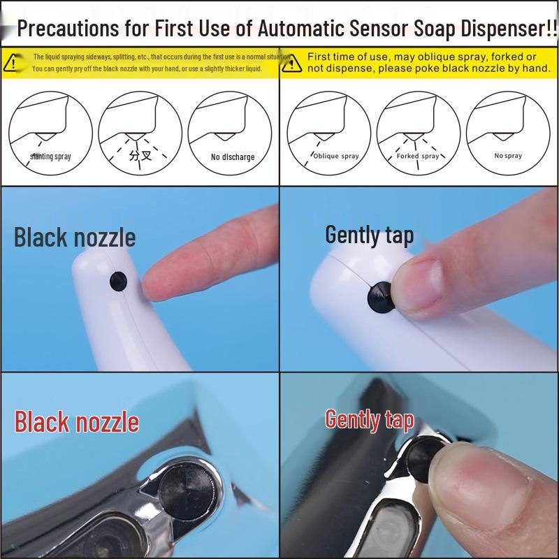 Dispenser Automatico di Sapone a Infrarossi per la Casa - Lavamani Senza Contatto