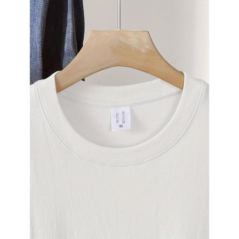 Top Casual Estivo da Donna, Stile Semplice Stampa Floreale Manica Corta Girocollo T-shirt Pura, LangK