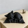 Pillow Style Sleeping Posture Cat Sculpture, Sleeping Cat Statue Ornament on The Pillow, Designed Specifically for Cat Lovers