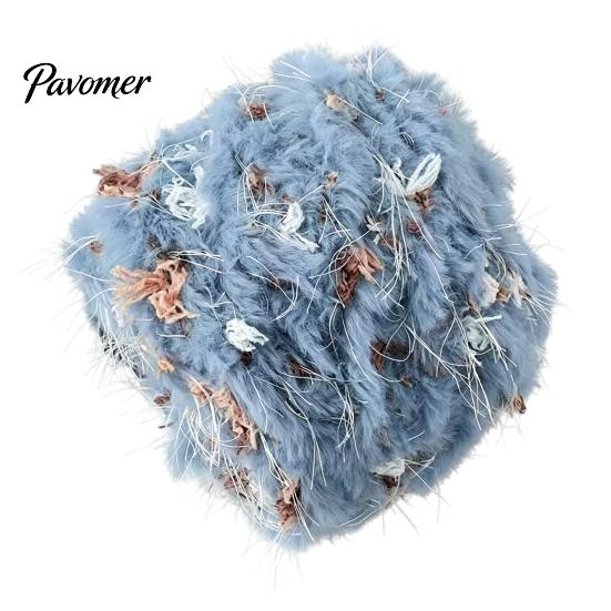 Hilo de Ganchillo Suave 33M Hilo Mezcla de Piel Sintética, Hilo Mohair Peludo para Tejer Principiantes, Suéter Bufanda Sombrero DIY Tejiendo Colorido Manualidad Suave