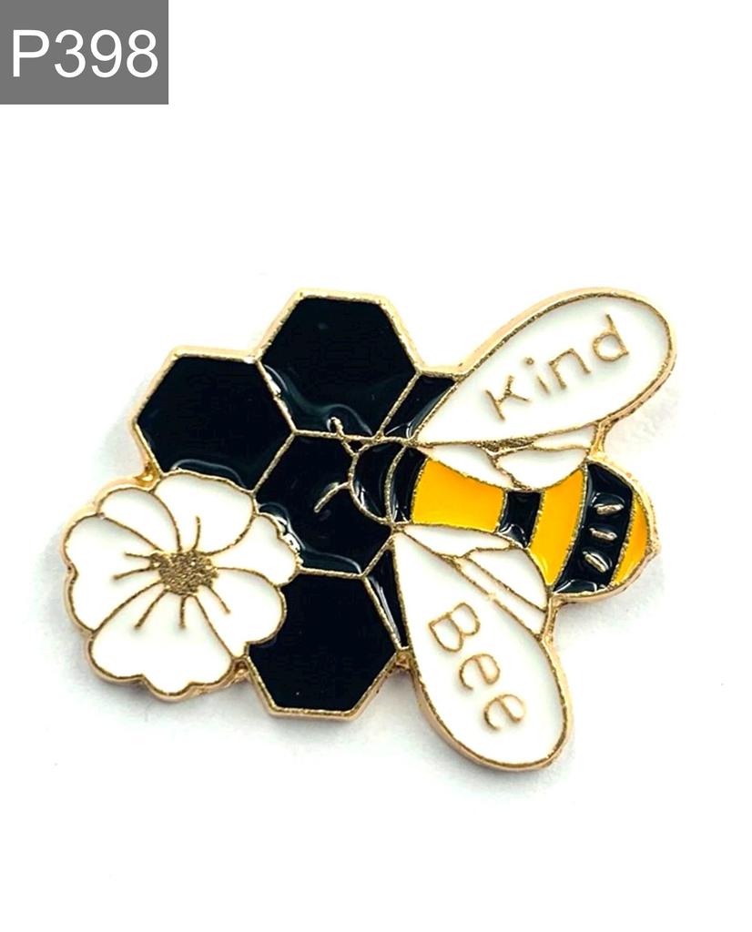 New Enamel Pin Bee Animal Love Honey Metal Pin Gift Birthday 1 Piece