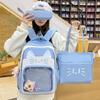 School Bag Cute Cartoon Cat Large Capacity School Bag Primary School Students Junior High School Students Backpack