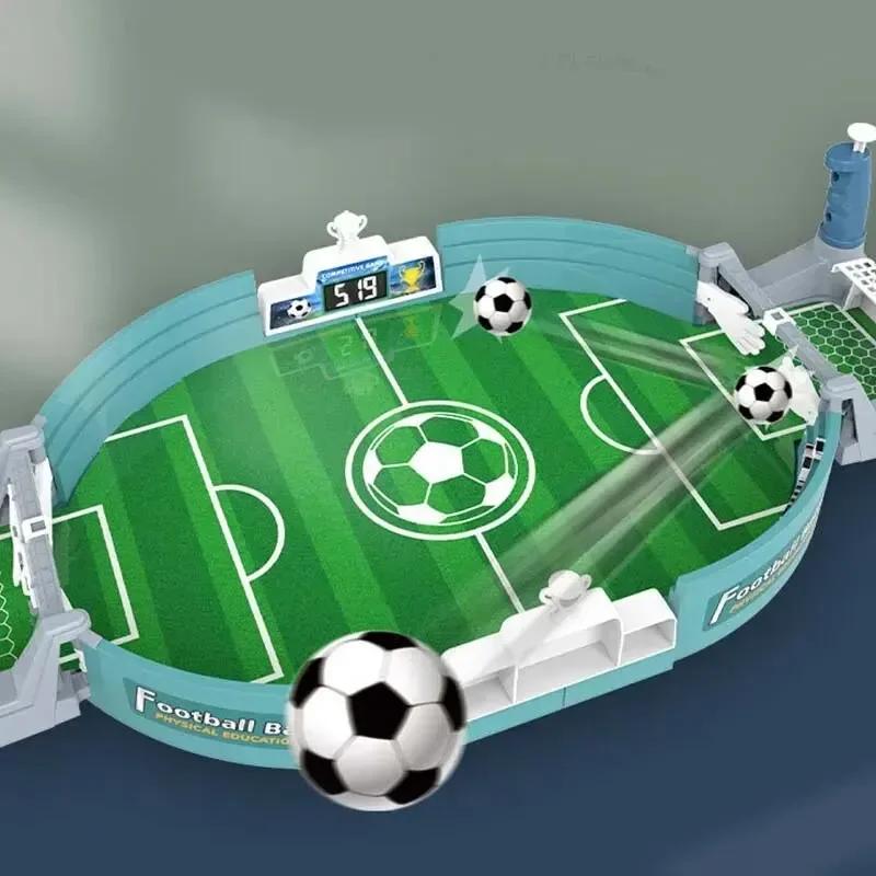 Creative Indoor Playtime Activity for Kids Puzzle Soccer Table Set Two-Person Football Game Table Game Foosball Accessories