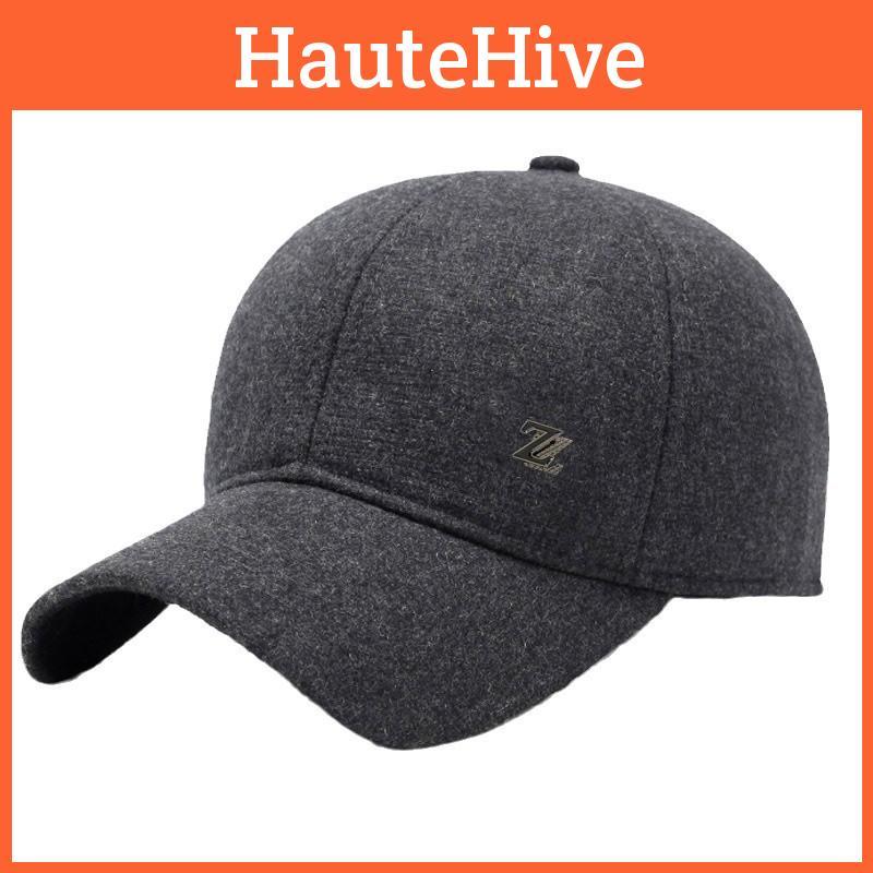 Print Zz Letter Baseball Cap Outdoor Duckbill Hats Thickened Ear Protection