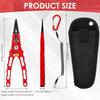 Aluminum Multitool Fishing Pliers Hook Remover Line Cutting and Split Ring Fishing Gear Fishing Tools Sets Split Ring Pliers