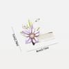 Hair Comb Chinese Style U-shaped Hair Stick U Shape Cloth Velvet Flower Hair Clip Vintage Pearl Hanfu Headwear For Girl
