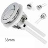 Bouton double poussoir 38 mm pour chasse d'eau de toilette Chrome Pompage haute pression Accessoires de toilette Outil de fermeture