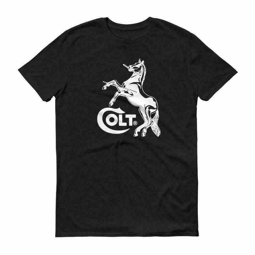 26 Colt Horse White Logo T Shirt 2nd Amendment Pro Gun Rights Tee Rifle Pistol New Unisex T-Shirt