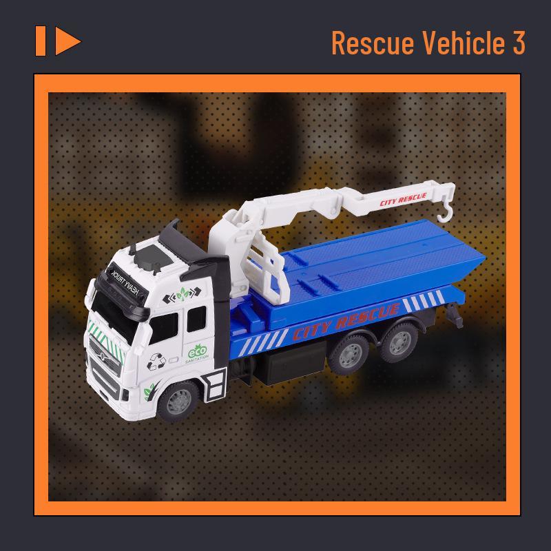 Little King Alloy Toy Pull-Back Excavator - Children's Construction Vehicle Model 