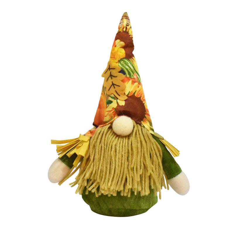 Harvest Thanksgiving Pumpkin Gnome Faceless Doll for Party and Home Decoration