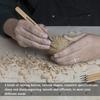 Wood Carving Tool Set, 4-Piece Set with Chisels, Extra Fine, Round, and Extra Fine, for Beginners, Manual Sharpener, Rubber Stamp, Knife Carving Tool