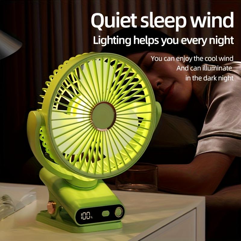 2000mAh Rechargeable Cordless Standing Fan with Digital Display,Auto Shake Operation, 5 Speed Adjustable Speeds, 90° Tiltable Head, Night Light