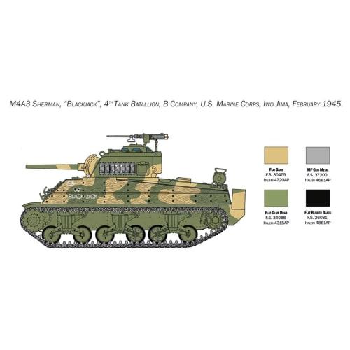 Italeri Tamiya 1/35 Military Series No. 6583 US Marine Corps M4 Sherman Plastic Model 38583