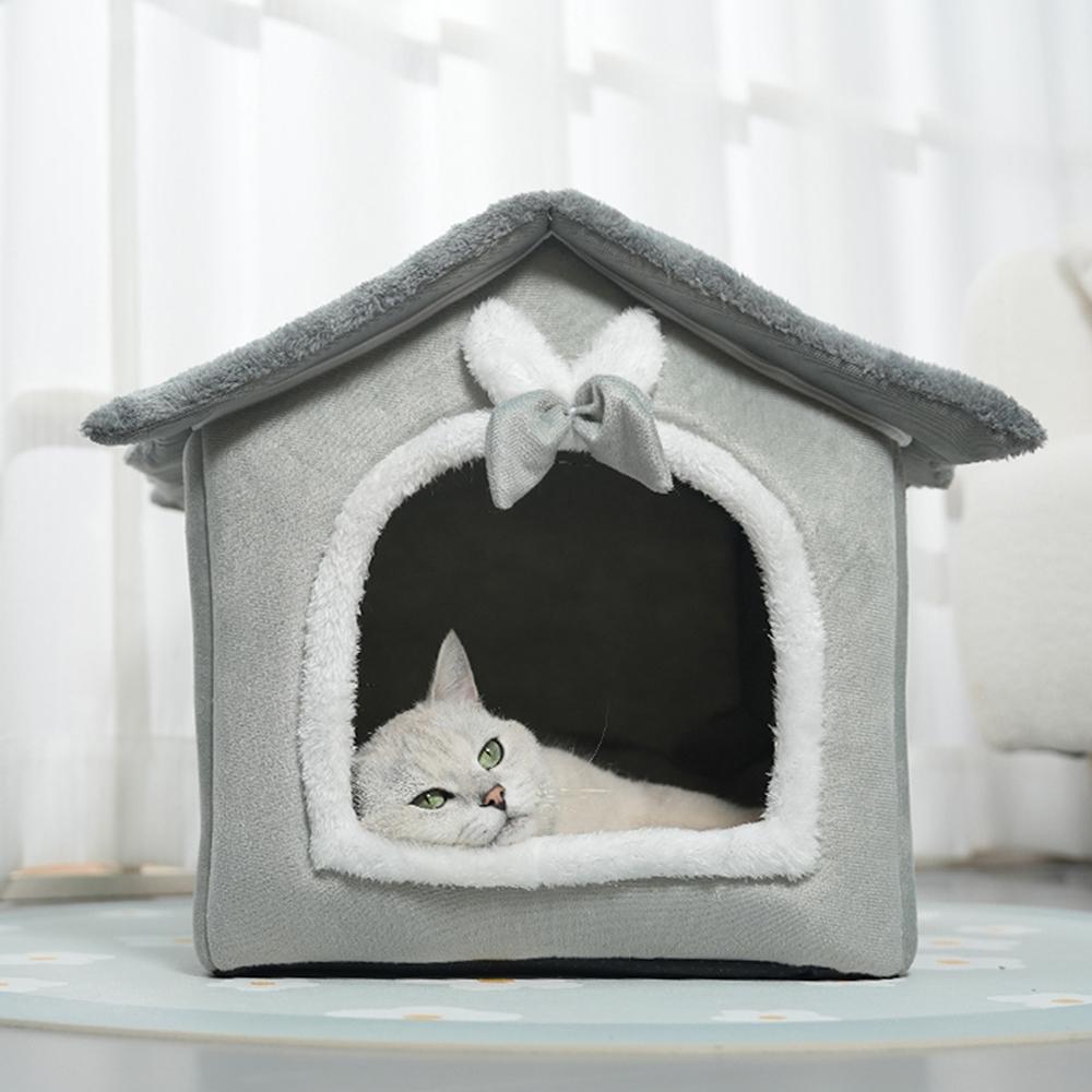 Cat'S Nest House Small Dog Bed Rabbit Nest Four Seasons General Purpose Can Be Disassembled Washed Pet Nest Sleeping