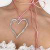 Robuster Herzanhänger aus Legierung, hohler Schmuck, Blumenanhänger, Legierungsmaterial