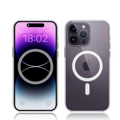 Passer for Apple 16Pro Telefondeksler, Magsafe Kjørebilde Gjennomsiktig Magnetisk Deksel, 14 Akryl Beskyttelsesdeksel