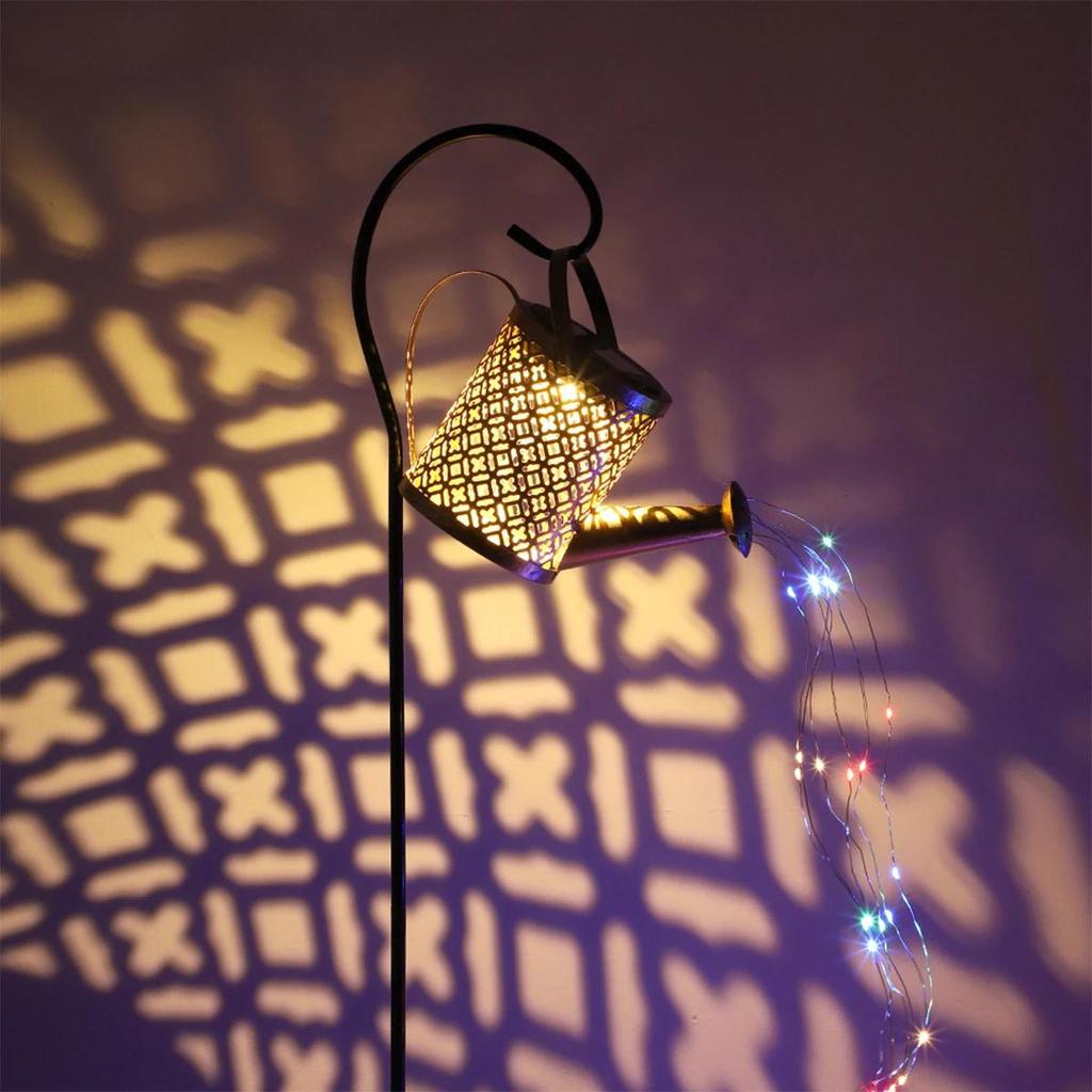 Solar Wrought Iron Lamp Pathway Plug String Walkway Light Led Lights Decoration Landscape Patio Night For-Garden Garden Lanscape