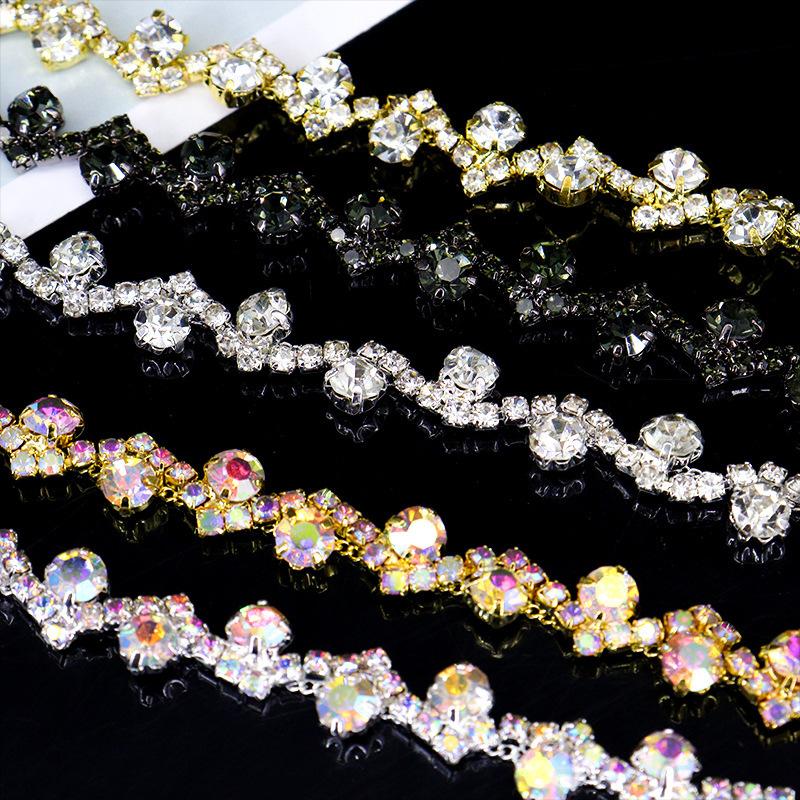 Chain DIY Drill Chain, Clothing Accessories, Hand Sewn Drill Claw Chain, Accessories, Rhinestone Chain
