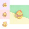 Creative Cartoon Flame Shaped Brooch Alloy Pin Adorable Unique Fashion Accessory For Men And Women
