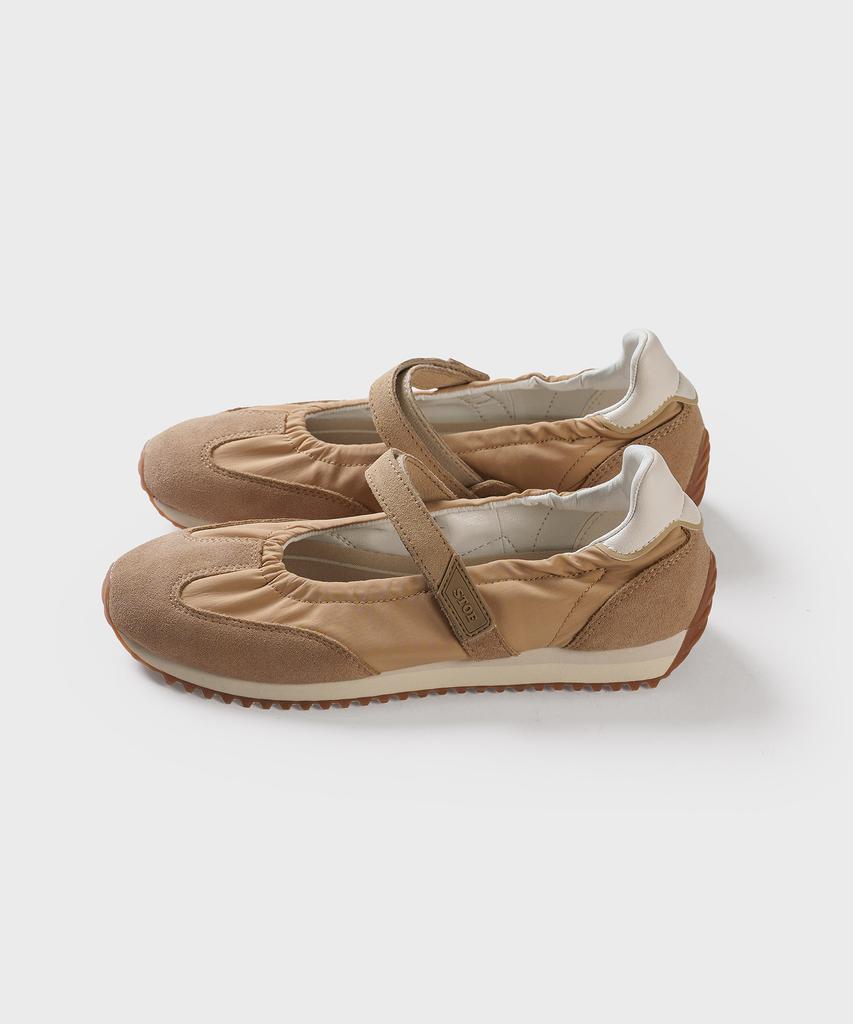 Stoe Heidi Mary Jane Sneakers, Beige