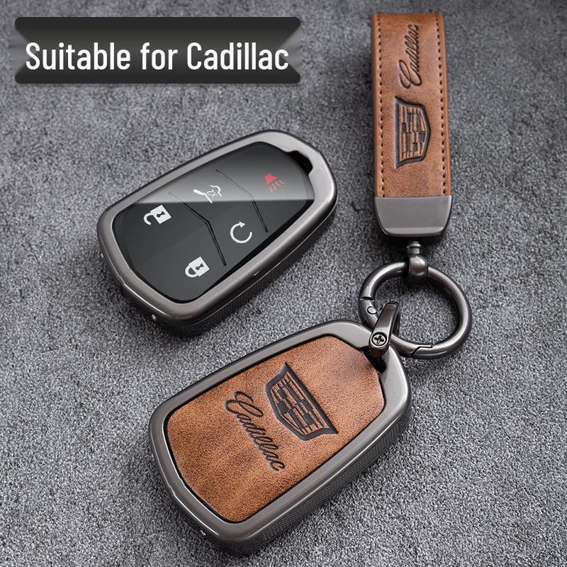 Cadillac Key Case: Metal Shell for CT5, XT4, XT5, XTS, ATSL, CT6 Models.
