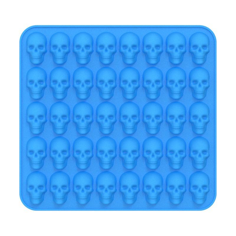 Novelty Pumpkin Skull Halloween Silicone Ice Cube Mold DIY Cookie Cake Candy Chocolate Mold for Baking Party Whiskey Kitchen