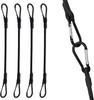 2/4PCS 8mm Elastic Bungee Cords With Carabiner Hooks 45 60 80cm Tie Down Straps For Camping Cargo Rack Luggage