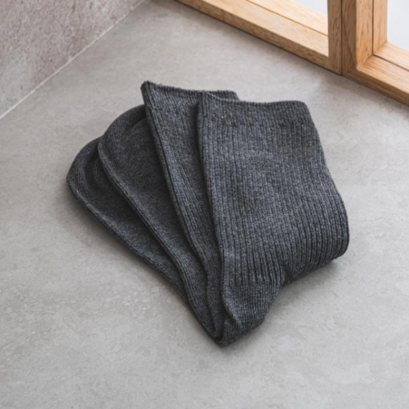 Monfoot Women S Ribbed Long Neck SockS Deep Grey