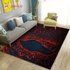 3D Volcano Lava Magma Area Rug Large,Carpet Rug for Living Room Bedroom Sofa Doormat Decoration,Kid Game Play Non-slip Floor Mat