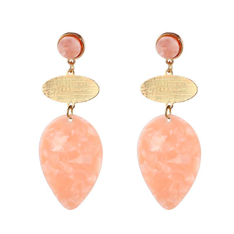 

Geometric Unique Acrylic Earrings Mixed Colors Trendy And Stylish Women For розовый