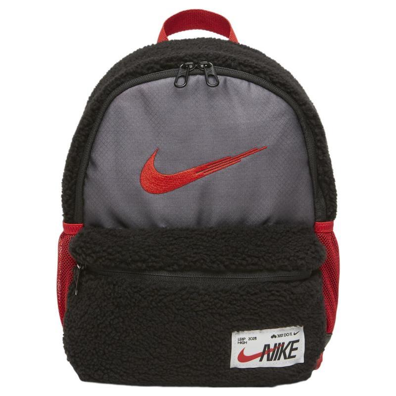Nike Fabric Backpack Men's Black/Red Lightweight Casual FD4458-010