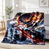 Bleach Pattern Blanket for Home Decoration, Bed, Sofa, Car Travel, Camping, Suitable for All Seasons, Birthday Christmas Gift