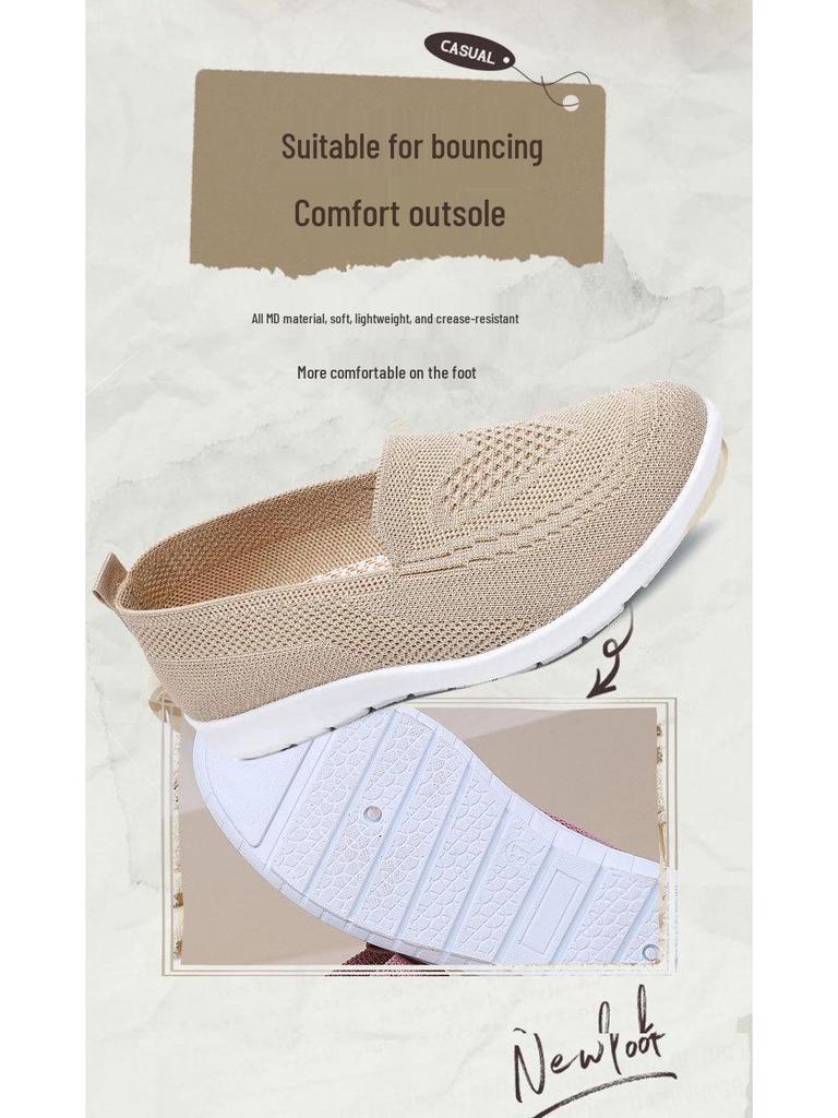 Women's 2025 Spring Lightweight Fly-Knit Mesh Flats