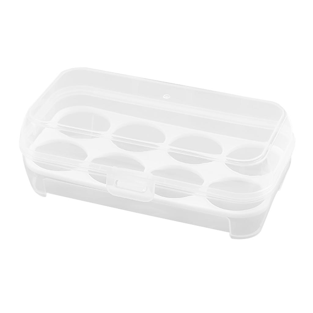 Portable Egg Storage Box Tray 3/4/8 Grid Transparent Shockproof Egg Container Waterproof Egg Tray Kitchen Organizer For Outdoor