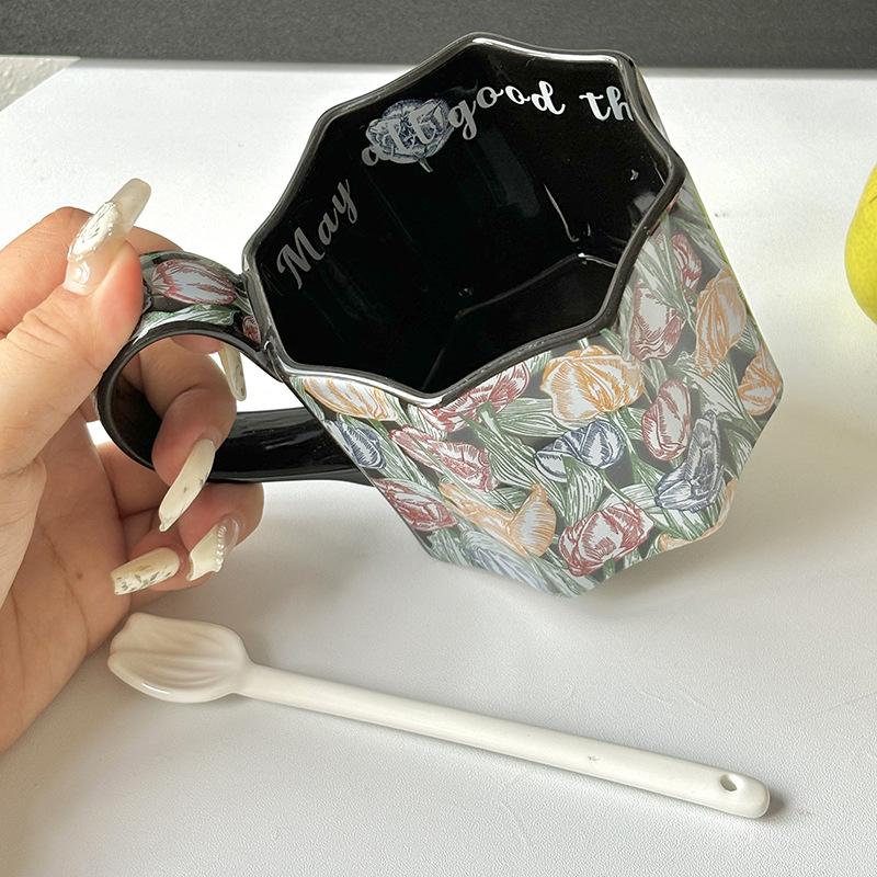 Morris ist voller Blumen in der Stadt, Mark Keramik Wasserbecher Heim Büro hoher Wert handbemalte Kaffeetasse Souvenir