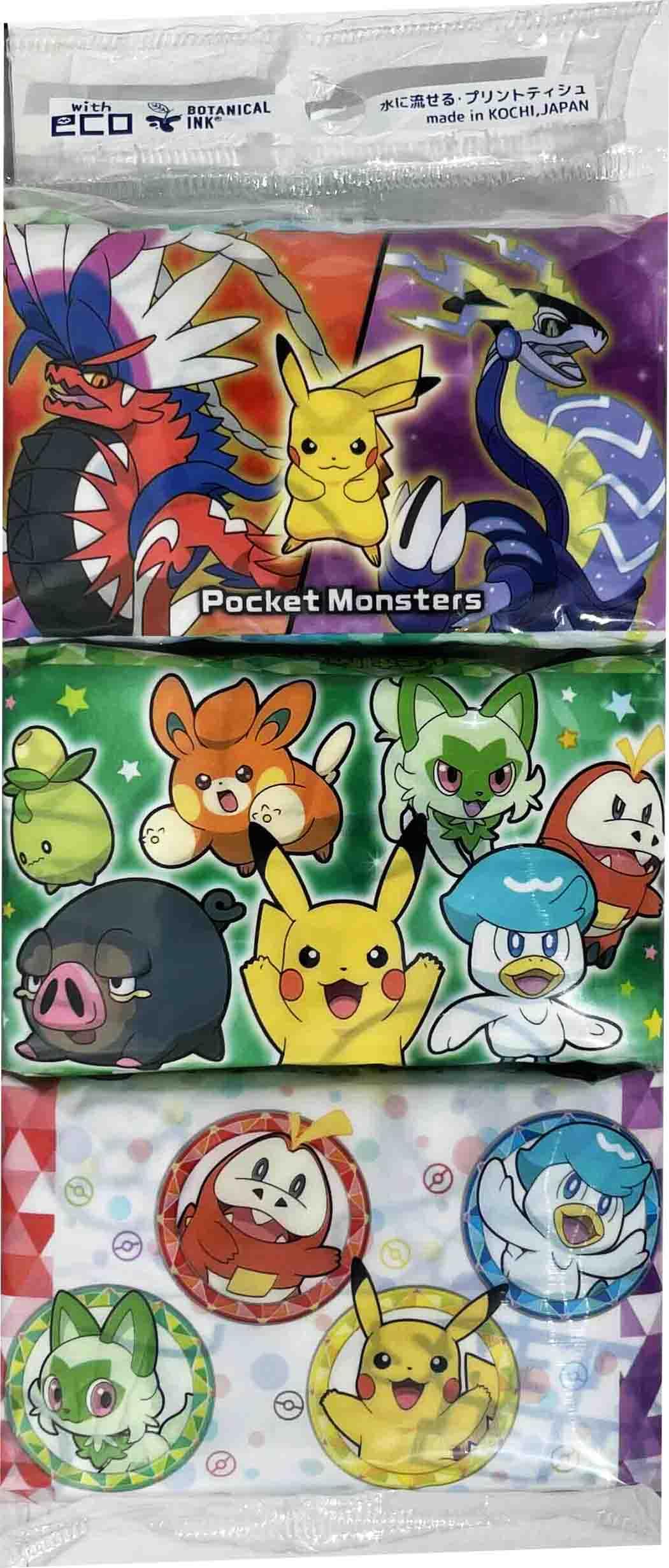 Hayashi Shoji Pokemon Pocket Tissues 6P x 5 Packs белый