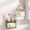 Transparent Toilet Tissue Holder Plastic Napkin Holder Multipurpose Paper Towel Box  for Home