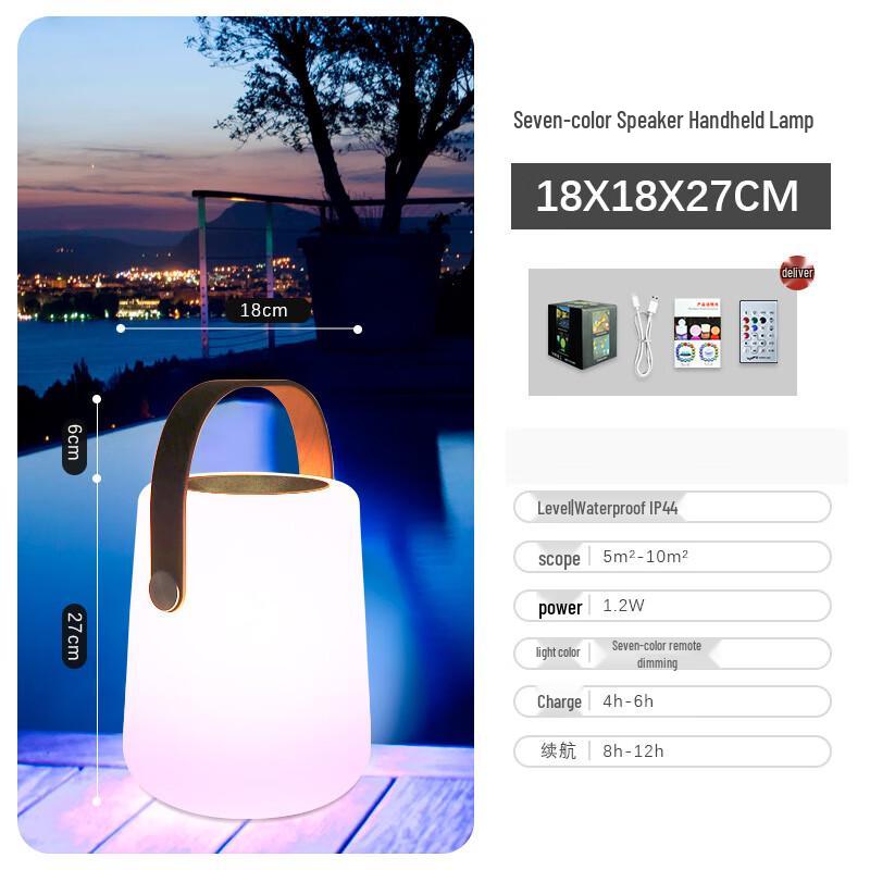 

Pailide Portable Outdoor Bluetooth Speaker with RGB Light