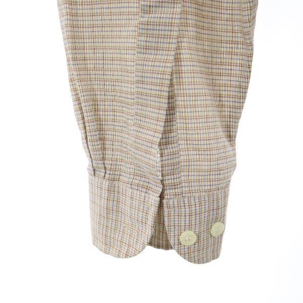 Yves Saint Laurent 80s 90s Old Check Pattern Long Sleeve Shirt Shirt Men's Used