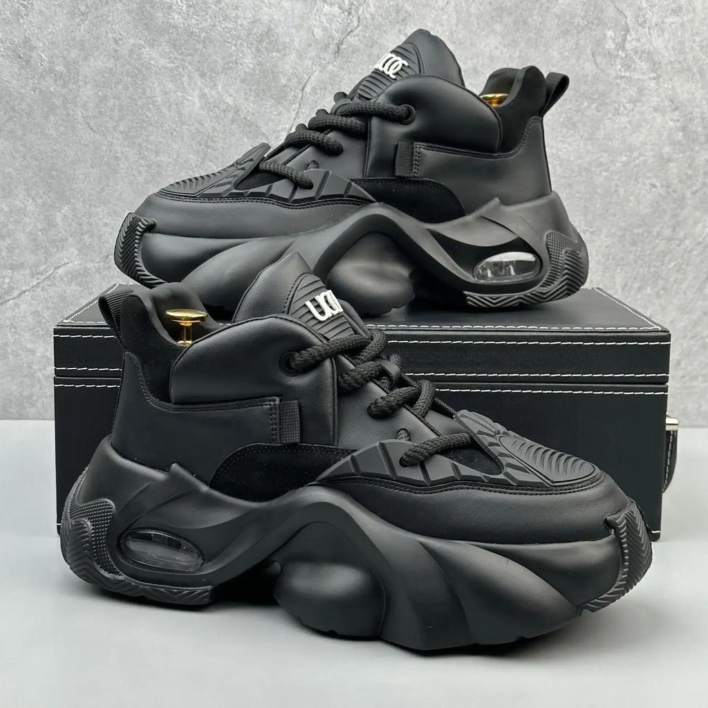 New Fashionable  Versatile Men's Casual Sports Shoes Trendy Thick Soled Student  Height Increasing Shoes Zapatillas Hombre Men