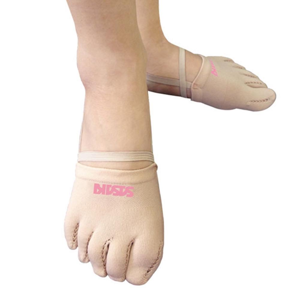 Sasaki Rhythmic Gymnastics 5 Finger Demi Shoes Beige S 153-F5 (BE) (19.0-22.0cm)