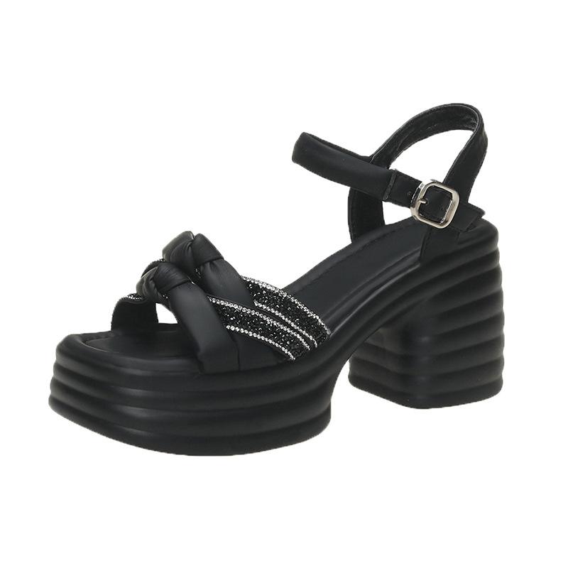 Fashion 2025 New Roman Style Platform Women's Fashion Flat Shoes Sandals Summer High Heels Casual Women's Sandals Shoes for Women