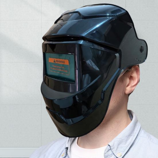 Auto-Darkening Welding Helmet with Headlight Lightweight Arc Proof Mask Multifunctional Welding Shield for Various Applications
