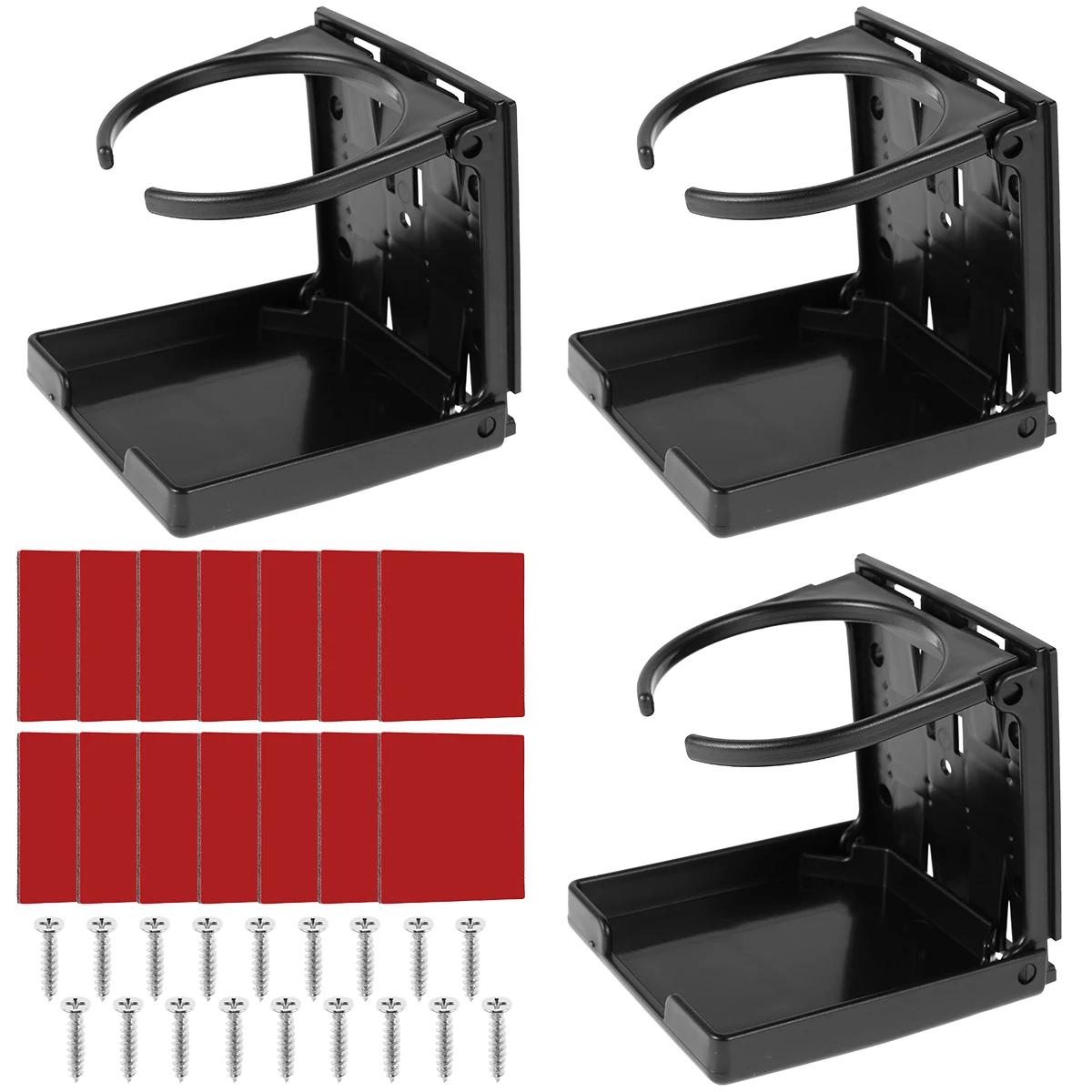 

Hot 3pcs Adjustable Folding Drink Holder Wearproof Car Cup Holder Universal Car Bottle Holder with Screws & Tapes Waterproof