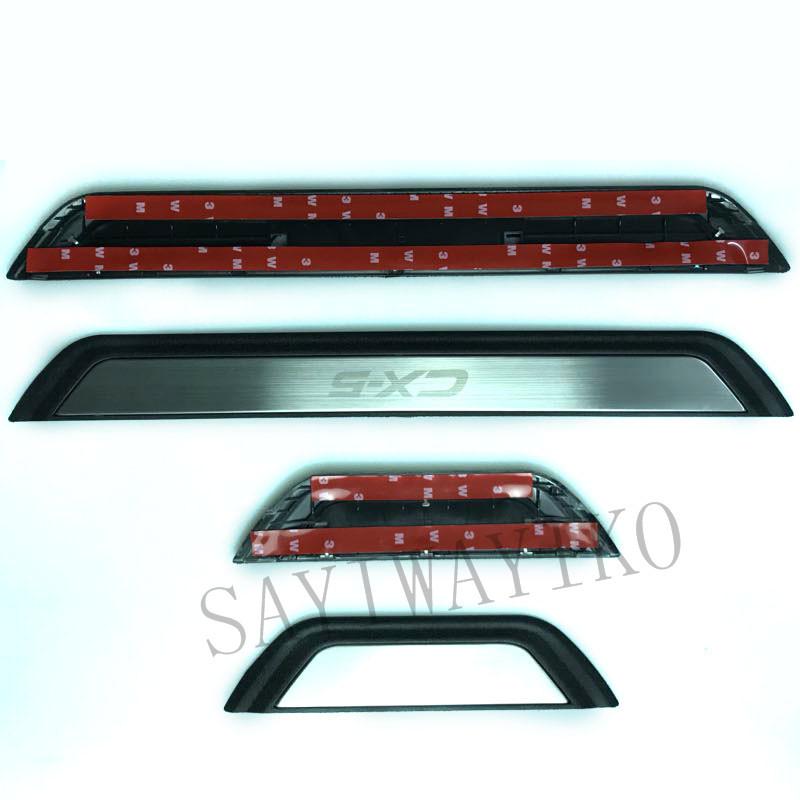 FIT For CX-5 Cx5 2018 2017 Door Sill Scuff Plate Welcome Pedal Stainless Steel Car Styling Car Accessories