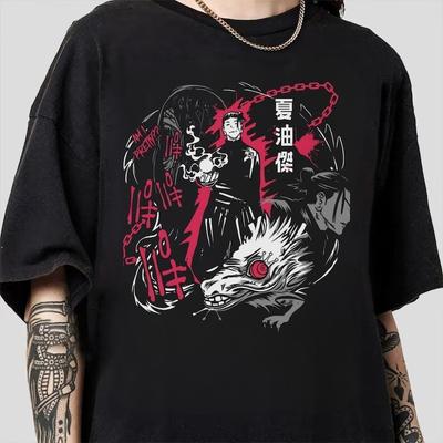 Kento Nanami Fluchbann-T-Shirt – Jujutsu Kaisen Grafik Streetwear T-Shirt